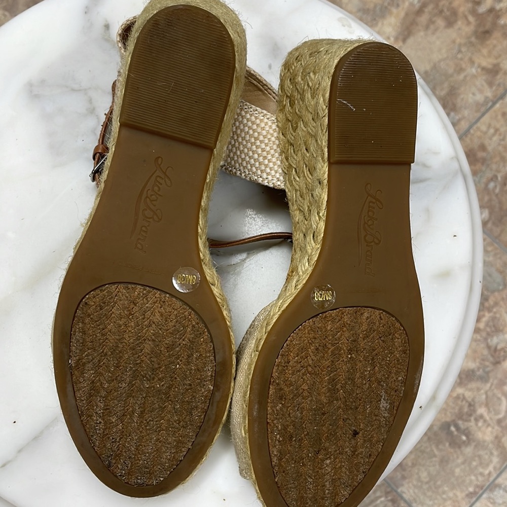 Lucky Brand espadrilles. So cute on. Only worn one time. - Picture 6 of 8